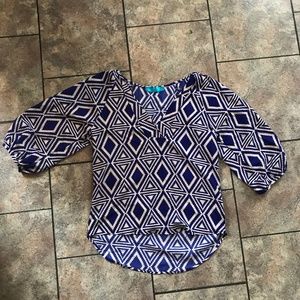 Purple Aztec Printed shirt